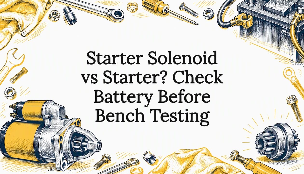 Starter Solenoid vs Starter? Check Battery Before Bench Testing
